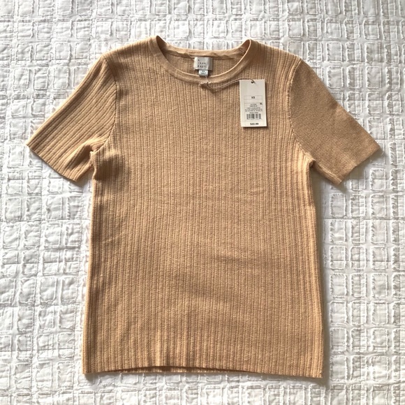 NEW, A New Day, Ribbed Sweater T Beige Tan XS - Picture 12 of 14